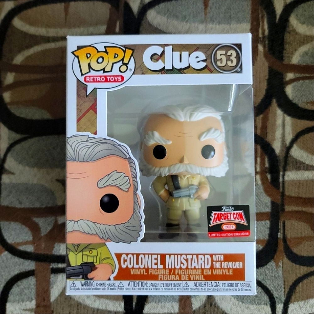 Funko Pop Retro Toys #53Clue - Colonel Mustard With The Revolver
